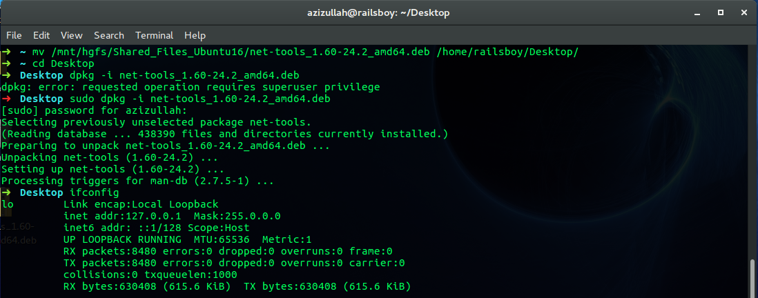 debian ifconfig