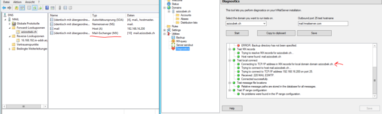 Windows Server 2012 R2 hmailserver mx exchange control