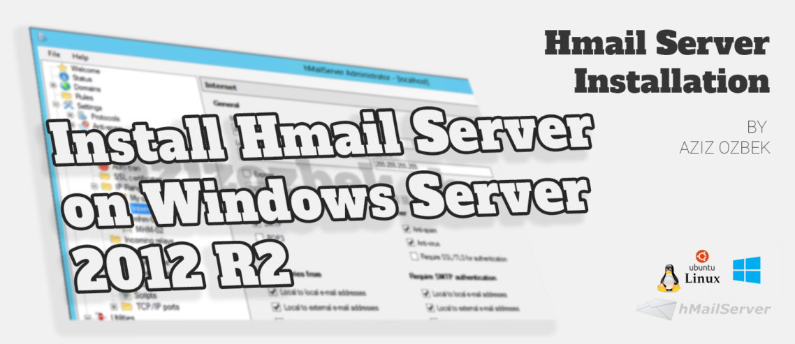 install hmail server on windows server 2012 r2