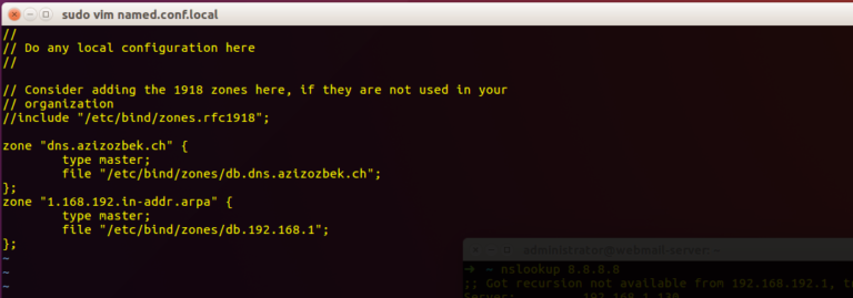 ubuntu bind9 named conf local