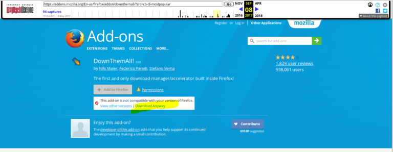 firefox downthemall addon